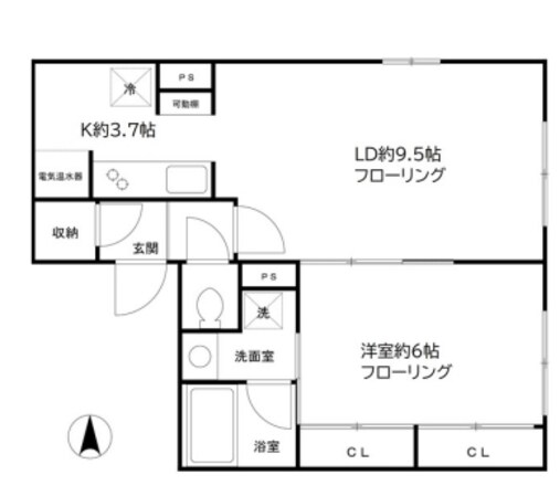 押上駅 徒歩5分 3階の物件間取画像